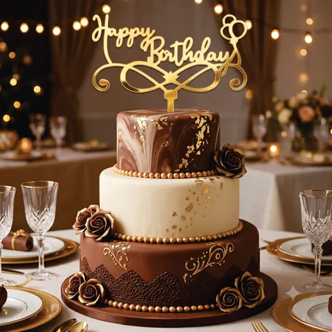 Acrylic Cake Decor